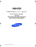 Preview for 2 page of Samsung SGH-E335 User Manual