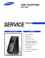 Preview for 1 page of Samsung SGH-E480 Service Manual