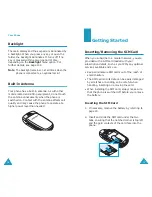 Предварительный просмотр 11 страницы Samsung SGH-E700 Owner'S Manual