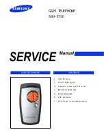 Предварительный просмотр 1 страницы Samsung SGH-E750 Service Manual