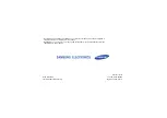 Samsung SGH-E760 User Manual preview