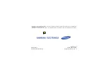 Samsung SGH-E790 User Manual preview