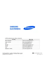 Preview for 2 page of Samsung SGH-E950 Service Manual