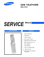 Samsung SGH-F210 Service Manual preview