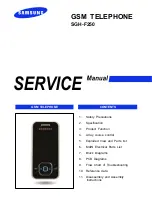 Samsung SGH-F250 Service Manual preview