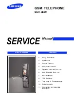 Preview for 1 page of Samsung SGH-G600 Service Manual