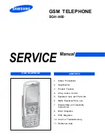 Предварительный просмотр 1 страницы Samsung SGH-i400 Service Manual