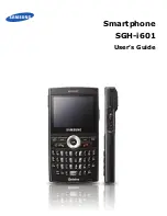 Предварительный просмотр 1 страницы Samsung SGH-i601 User Manual