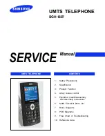 Preview for 1 page of Samsung SGH-I607 - Hands-free Earbud Headset Service Manual