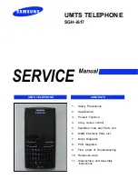 Предварительный просмотр 1 страницы Samsung SGH-I617 Service Manual