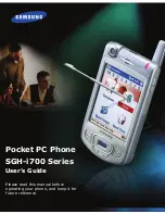 Samsung SGH-i700 Series User Manual preview