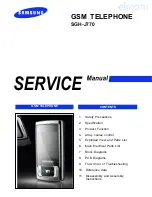 Samsung SGH-J770 Service Manual preview