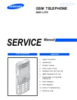 Preview for 1 page of Samsung SGH-L170 Service Manual