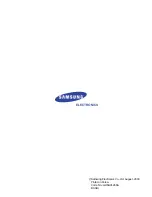 Предварительный просмотр 8 страницы Samsung SGH-M100 Service Manual