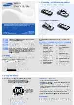 Предварительный просмотр 1 страницы Samsung SGH-M120 User Manual