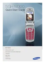 Предварительный просмотр 1 страницы Samsung SGH-M300 Quick Start Manual