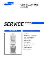 Предварительный просмотр 1 страницы Samsung SGH-M300 Service Manual