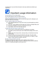 Предварительный просмотр 6 страницы Samsung SGH-N075T User Manual