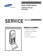 Предварительный просмотр 1 страницы Samsung SGH-N400 Service Manual