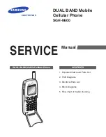 Preview for 1 page of Samsung SGH-N600 Service Manual