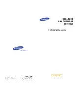 Предварительный просмотр 1 страницы Samsung SGH N625 Owner'S Manual