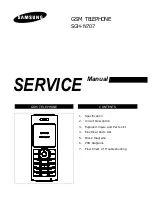 Предварительный просмотр 1 страницы Samsung SGH-N707 Service Manual