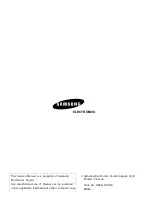 Preview for 2 page of Samsung SGH-P100 Service Manual