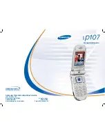 Preview for 1 page of Samsung SGH-P107 (Spanish) Manual Del Usuario