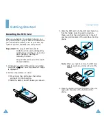 Предварительный просмотр 9 страницы Samsung SGH-P408 Owner'S Manual