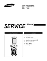 Samsung SGH-P408 Service Manual preview