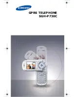 Preview for 2 page of Samsung SGH-P730 User Manual