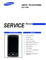 Предварительный просмотр 1 страницы Samsung SGH-P960 Service Manual