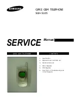 Preview for 1 page of Samsung SGH-S105 Service Manual