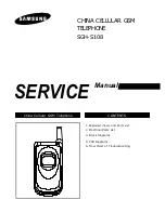 Предварительный просмотр 1 страницы Samsung SGH-S108 Service Manual