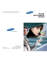 Предварительный просмотр 1 страницы Samsung SGH S300 Owner'S Manual