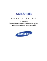 Preview for 1 page of Samsung SGH-S390G User Manual