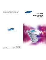 Предварительный просмотр 1 страницы Samsung SGH-S508 User Manual