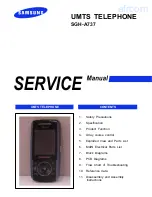 Предварительный просмотр 1 страницы Samsung SGH SGH-A737 Service Manual