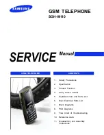 Предварительный просмотр 1 страницы Samsung SGH SGH-M110 Service Manual