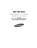 Samsung SGH SGH-T429 User Manual preview