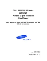 Samsung SGH SGH X105 User Manual preview