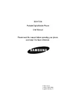 Preview for 1 page of Samsung SGH-T336 User Manual