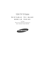 Samsung SGH-T419 Series User Manual preview