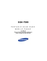 Samsung SGH-T589 User Manual preview