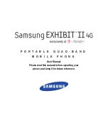 Предварительный просмотр 1 страницы Samsung SGH-T679Galaxy Exhibit 4G User Manual