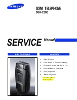 Samsung SGH-X300 Service Manual preview