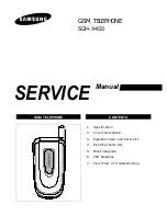 Предварительный просмотр 1 страницы Samsung SGH-X450 Service Manual