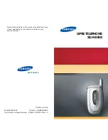 Samsung SGH-X458 User Manual preview