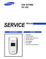 Preview for 1 page of Samsung SGH-X490 Service Manual