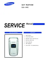 Samsung SGH x495 - Cell Phone - T-Mobile Service Manual preview